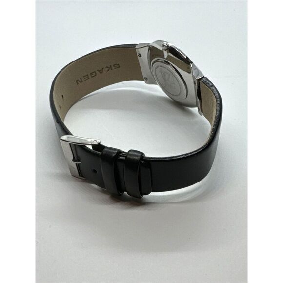 Skagen 433LSLB1 Women\'s Black Leather Analog Dial Quartz Wrist Watch JNA910 main image 10